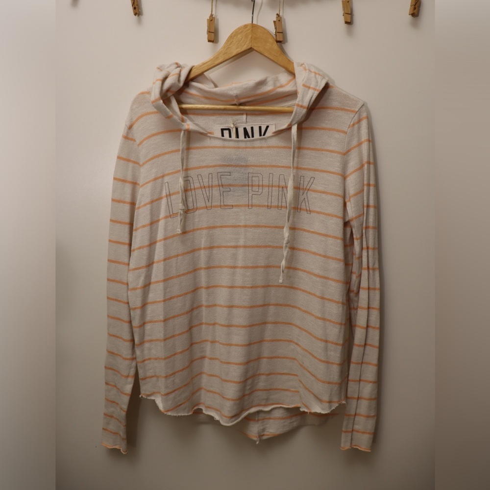 PINK Beach Hoodie Breezy Pullover long sleeve
